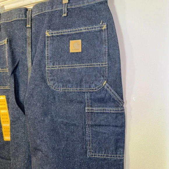 Carhartt Men's 42x34 Loose Original Fit Dungaree Demin Pant B13 HDK Jeans NWOT - Picture 8 of 13
